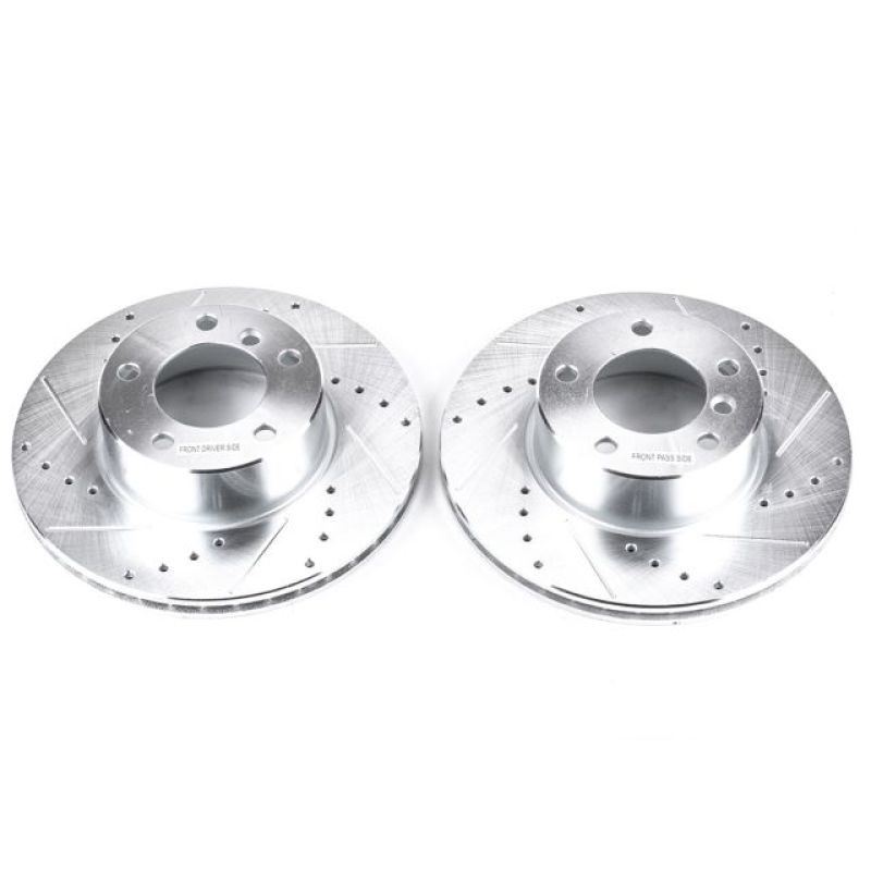 PowerStop Power Stop 01-03 BMW 525i Front Evolution Drilled & Slotted Rotors – Pair