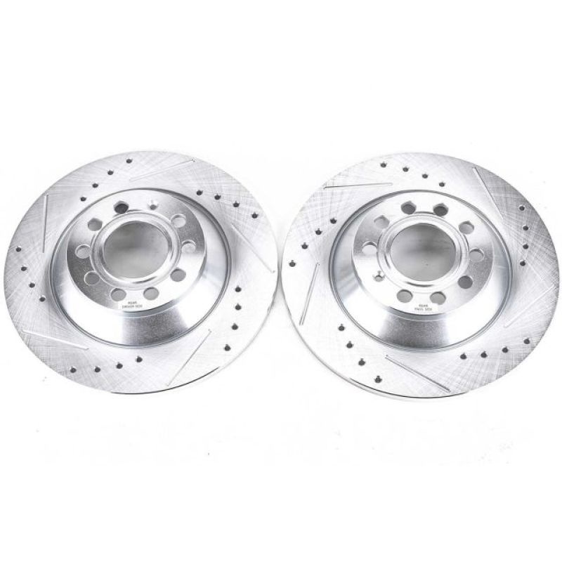 PowerStop Power Stop 05-11 Audi A6 Rear Evolution Drilled & Slotted Rotors – Pair