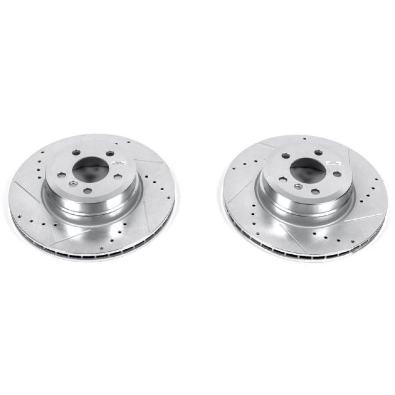 PowerStop Power Stop 07-18 BMW X5 Rear Evolution Drilled & Slotted Rotors – Pair