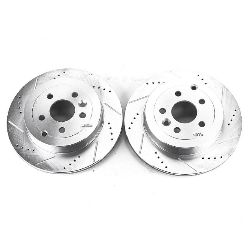 PowerStop Power Stop 08-12 Land Rover LR2 Rear Evolution Drilled & Slotted Rotors – Pair