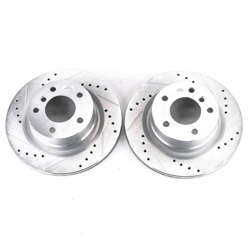 PowerStop Power Stop 08-13 BMW 128i Rear Evolution Drilled & Slotted Rotors – Pair