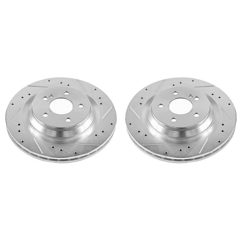 PowerStop Power Stop 09-14 Mercedes-Benz CL550 Rear Evolution Drilled & Slotted Rotors – Pair