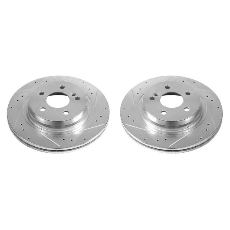 PowerStop Power Stop 12-16 Mercedes-Benz C250 Rear Evolution Drilled & Slotted Rotors – Pair