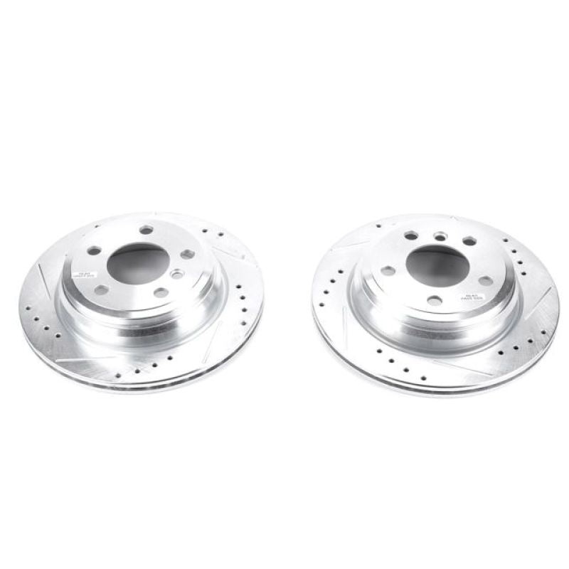 PowerStop Power Stop 13-18 BMW 320i xDrive Rear Evolution Drilled & Slotted Rotors – Pair