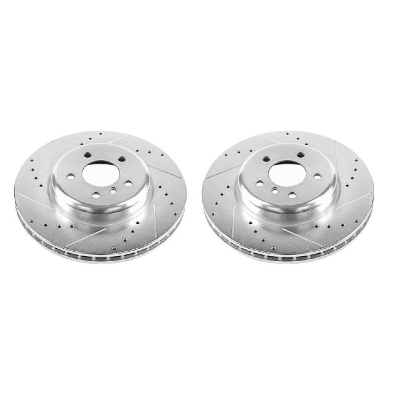 PowerStop Power Stop 14-16 BMW 535d Front Evolution Drilled & Slotted Rotors – Pair