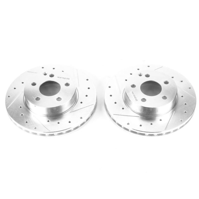 PowerStop Power Stop 15-16 Mercedes-Benz C250 Front Evolution Drilled & Slotted Rotors – Pair