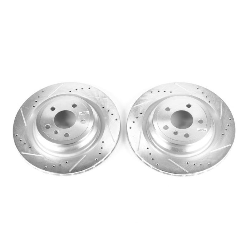 PowerStop Power Stop 17-18 Mercedes-Benz GLE43 AMG Rear Evolution Drilled & Slotted Rotors – Pair