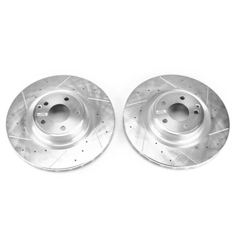 PowerStop Power Stop 17-18 Mercedes-Benz SLC300 Front Evolution Drilled & Slotted Rotors – Pair