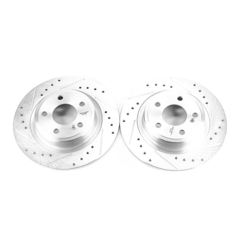 PowerStop Power Stop 17-18 Mercedes-Benz SLC300 Rear Evolution Drilled & Slotted Rotors – Pair