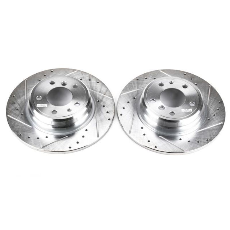 PowerStop Power Stop 1995 BMW 740i Rear Evolution Drilled & Slotted Rotors – Pair