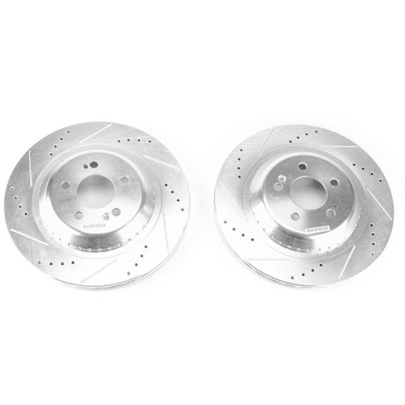 PowerStop Power Stop 2017 Mercedes-Benz Maybach S550 Rear Evolution Drilled & Slotted Rotors – Pair
