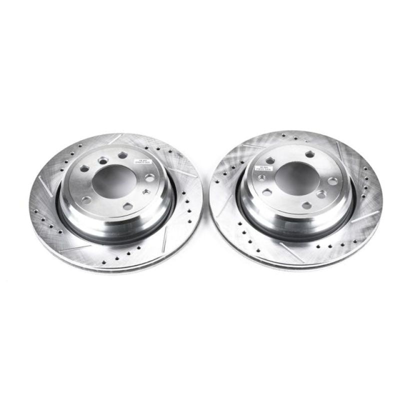 PowerStop Power Stop 94-95 BMW 540i Rear Evolution Drilled & Slotted Rotors – Pair