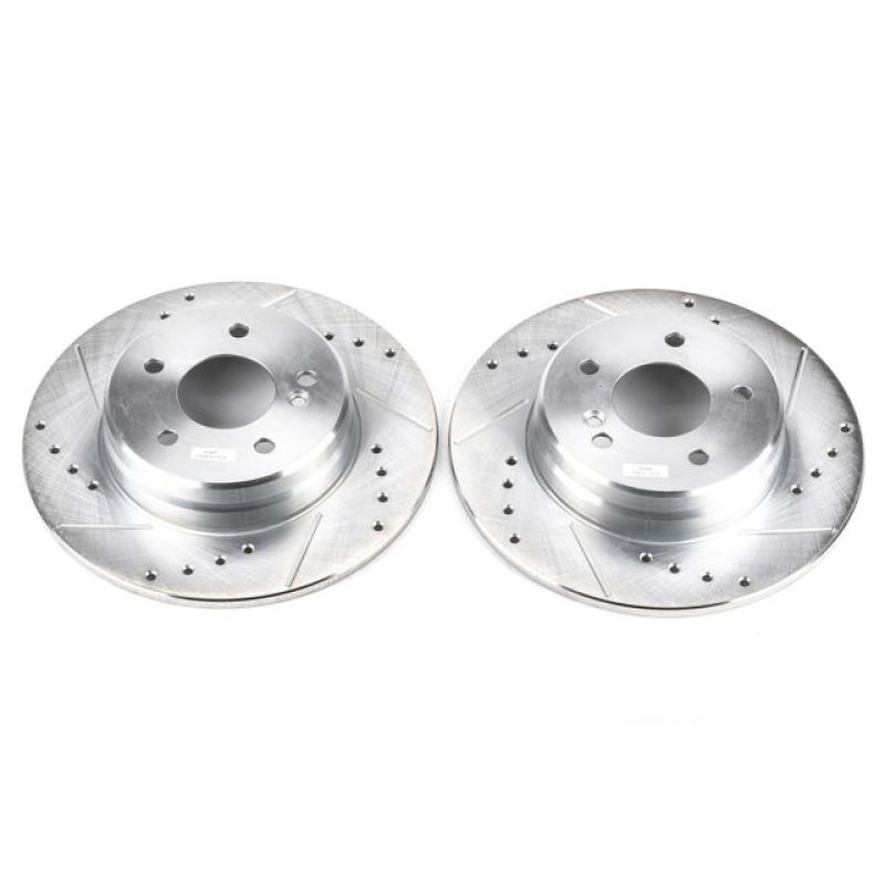 PowerStop Power Stop 96-97 Mercedes-Benz C36 AMG Rear Evolution Drilled & Slotted Rotors – Pair