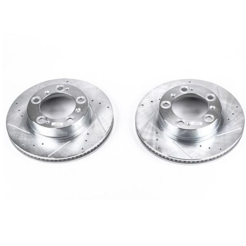 PowerStop Power Stop 97-04 Porsche Boxster Front Evolution Drilled & Slotted Rotors – Pair
