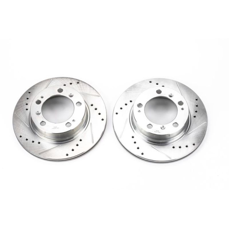 PowerStop Power Stop 97-04 Porsche Boxster Rear Evolution Drilled & Slotted Rotors – Pair