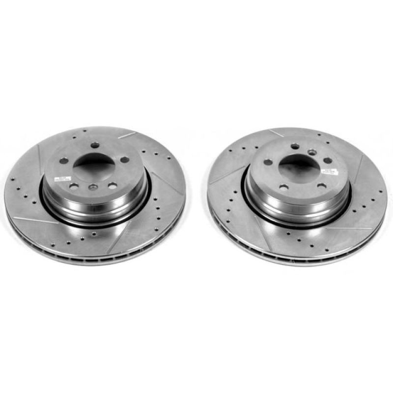 PowerStop Power Stop 06-08 BMW 750i Rear Evolution Drilled & Slotted Rotors – Pair