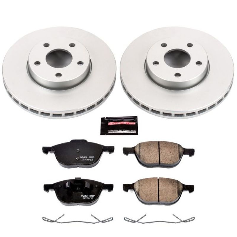 PowerStop Power Stop 13-18 Ford C-Max Front Z17 Evolution Geomet Coated Brake Kit