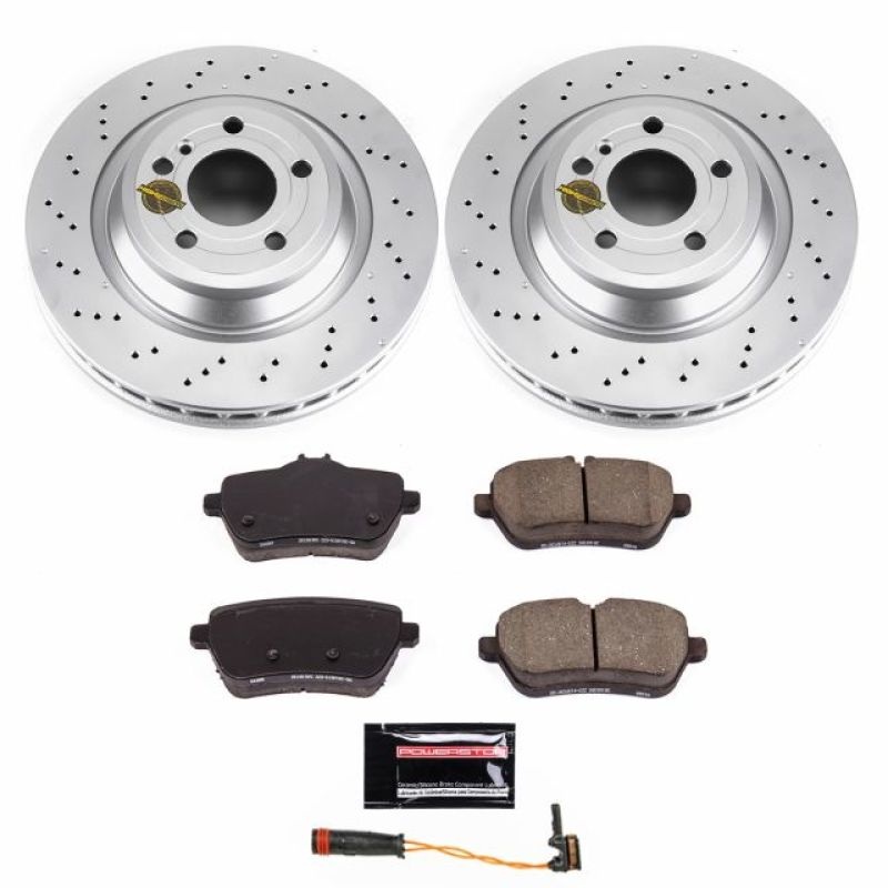 PowerStop Power Stop 15-16 Mercedes-Benz SL400 Rear Z23 Evolution Sport Coated Brake Kit