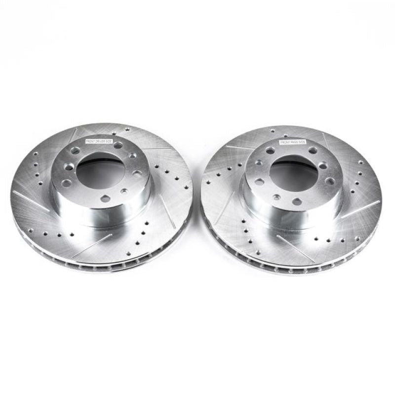 PowerStop Power Stop 94-95 BMW 540i Front Evolution Drilled & Slotted Rotors – Pair