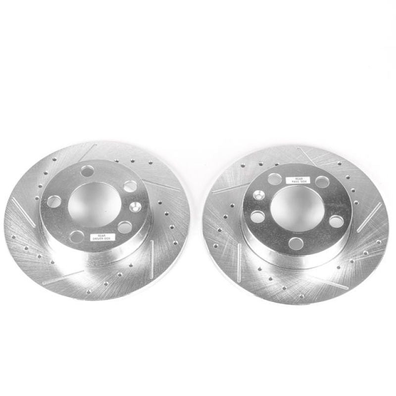 PowerStop Power Stop 99-06 Audi TT Rear Evolution Drilled & Slotted Rotors – Pair