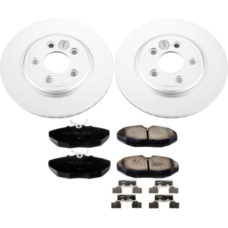 PowerStop Power Stop 03-05 Jaguar S-Type Rear Z17 Evolution Geomet Coated Brake Kit