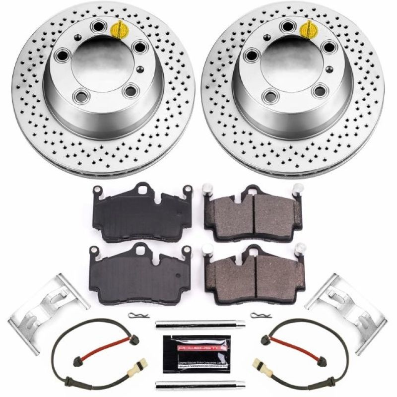 PowerStop Power Stop 05-12 Porsche Boxster Rear Z23 Evolution Sport Coated Brake Kit