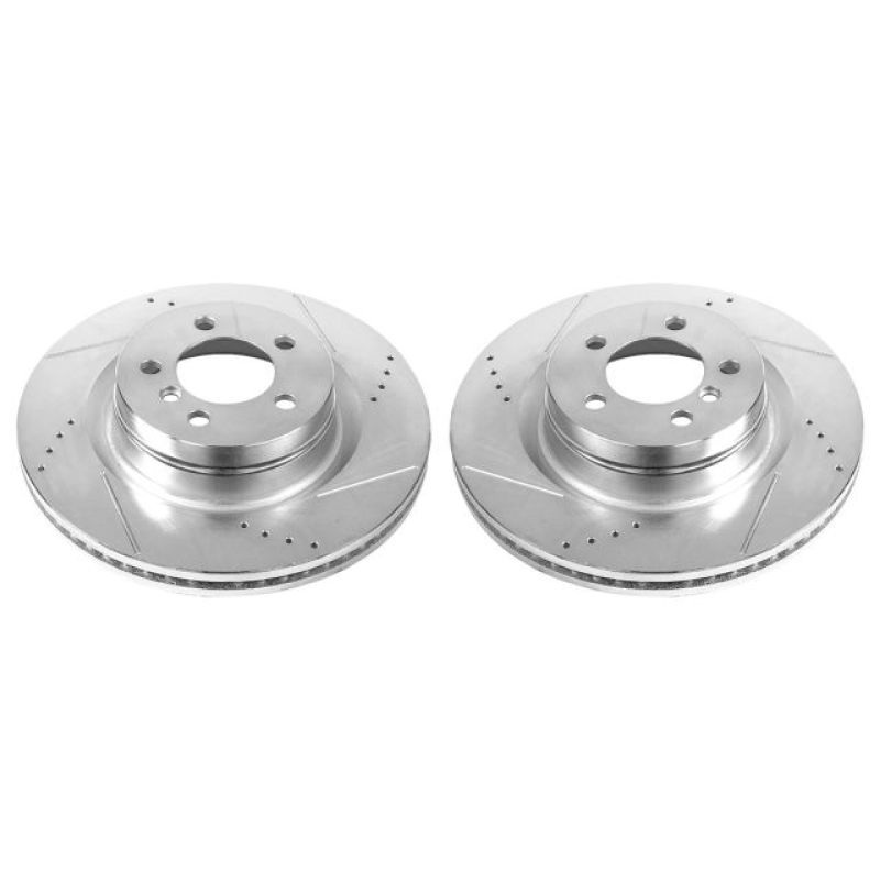 PowerStop Power Stop 06-09 Land Rover Range Rover Front Evolution Drilled & Slotted Rotors – Pair