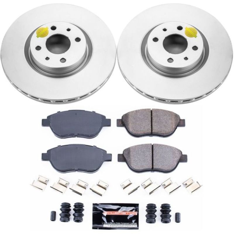 PowerStop Power Stop 12-18 Fiat 500 Front Z23 Evolution Sport Coated Brake Kit