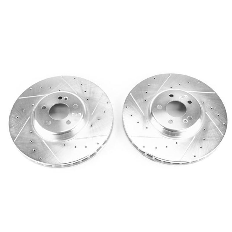 PowerStop Power Stop 17-18 Mercedes-Benz C43 AMG Front Evolution Drilled & Slotted Rotors – Pair