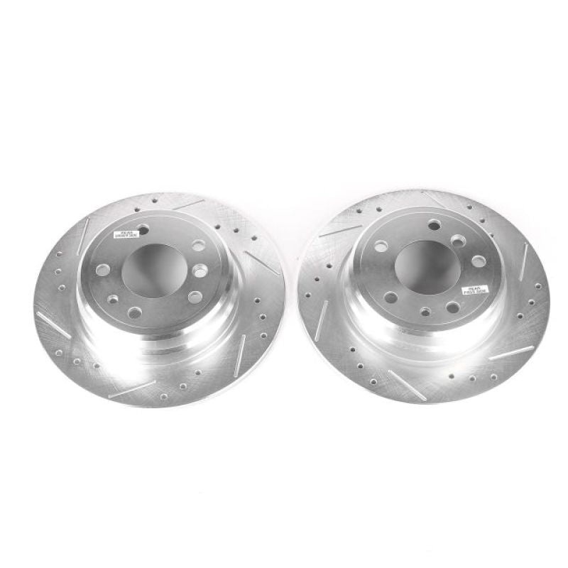 PowerStop Power Stop 89-95 BMW 525i Rear Evolution Drilled & Slotted Rotors – Pair