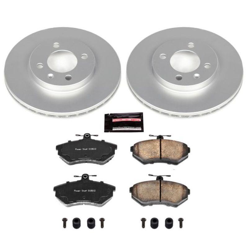 PowerStop Power Stop 95-02 Volkswagen Cabrio Front Z23 Evolution Sport Coated Brake Kit
