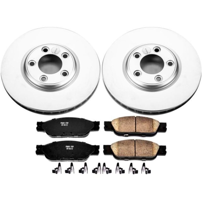 PowerStop Power Stop 03-04 Jaguar S-Type Front Z17 Evolution Geomet Coated Brake Kit