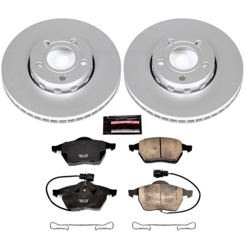 PowerStop Power Stop 95-97 Audi A6 Front Z23 Evolution Sport Coated Brake Kit
