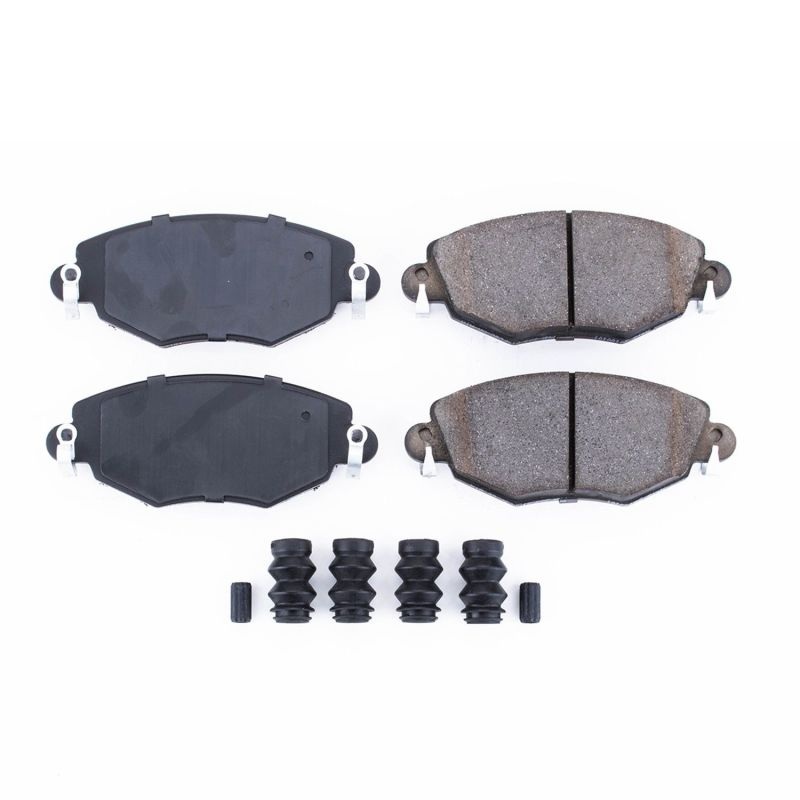 PowerStop Power Stop 02-08 Jaguar X-Type Front Z17 Evolution Ceramic Brake Pads w/Hardware