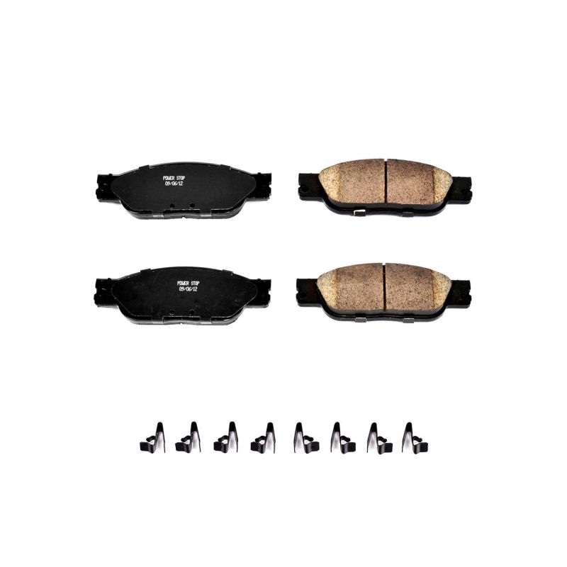 PowerStop Power Stop 03-05 Jaguar S-Type Front Z17 Evolution Ceramic Brake Pads w/Hardware