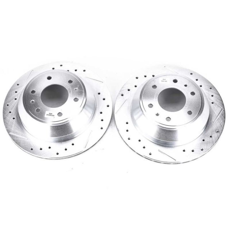 PowerStop Power Stop 04-07 Buick Rainier Rear Evolution Drilled & Slotted Rotors – Pair