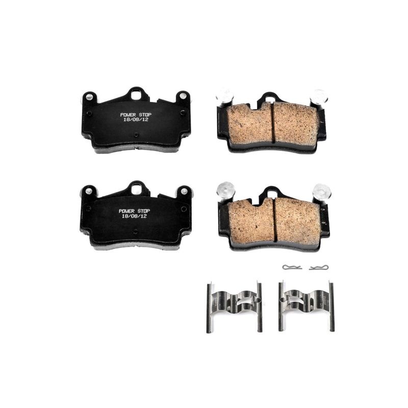 PowerStop Power Stop 07-15 Audi Q7 Rear Z17 Evolution Ceramic Brake Pads w/Hardware