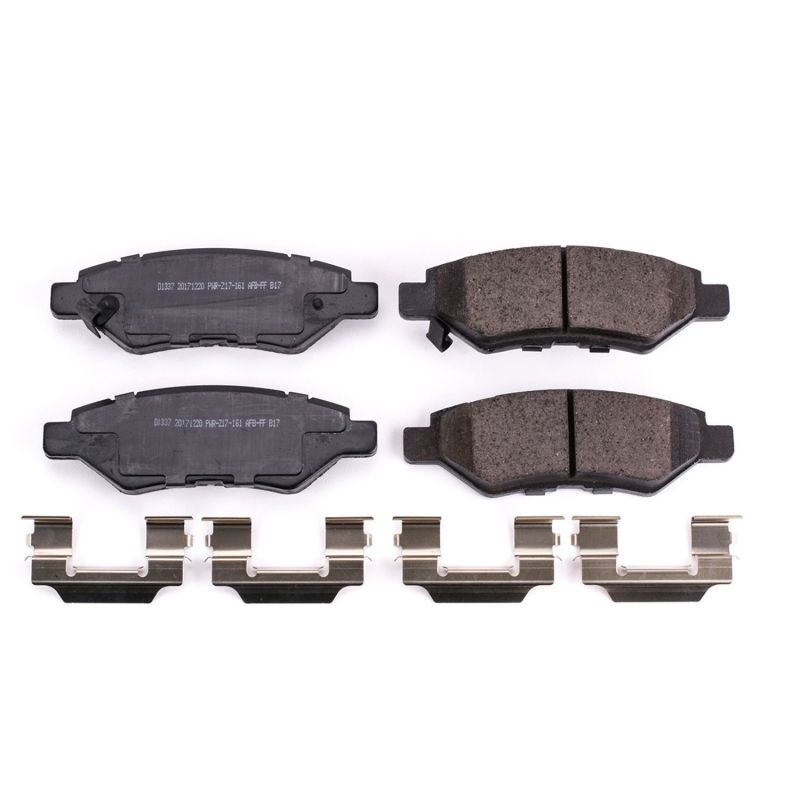 PowerStop Power Stop 08-14 Cadillac CTS Rear Z17 Evolution Ceramic Brake Pads w/Hardware