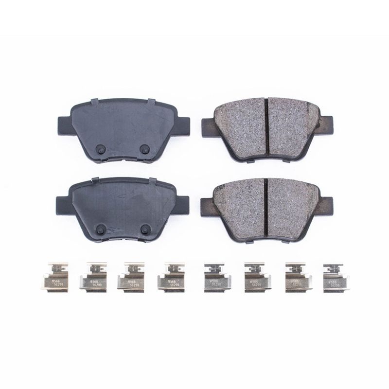 PowerStop Power Stop 10-13 Audi A3 Rear Z17 Evolution Ceramic Brake Pads w/Hardware