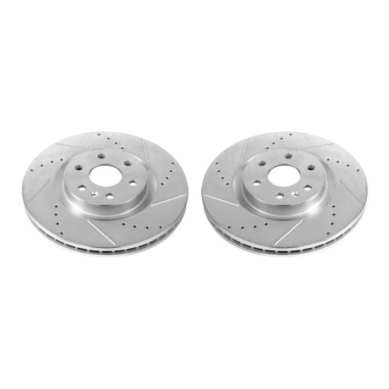 PowerStop Power Stop 10-16 Cadillac SRX Front Evolution Drilled & Slotted Rotors – Pair