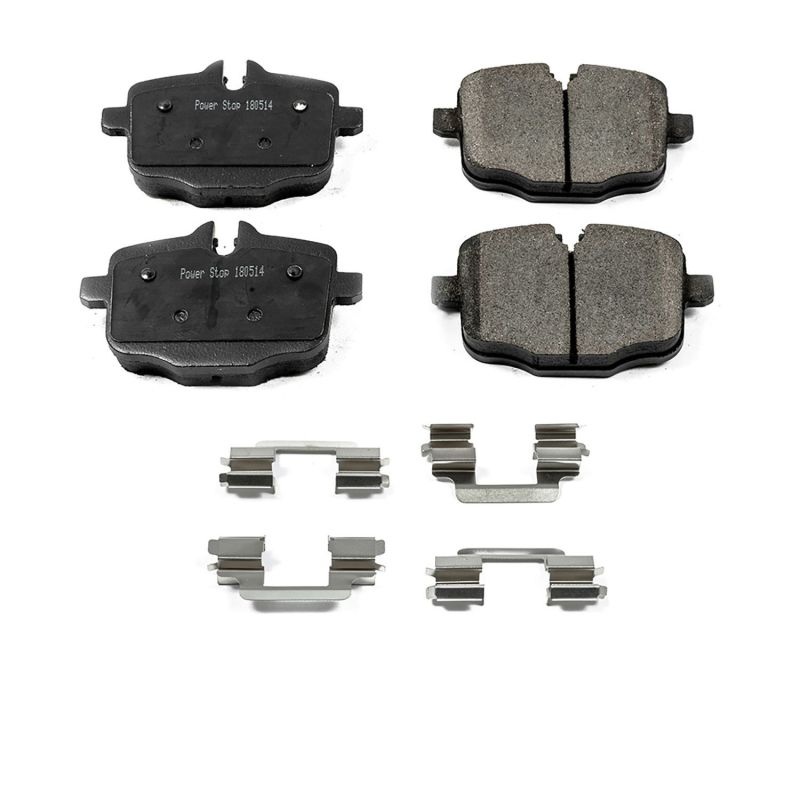 PowerStop Power Stop 2017 BMW 530i Rear Z17 Evolution Ceramic Brake Pads w/Hardware