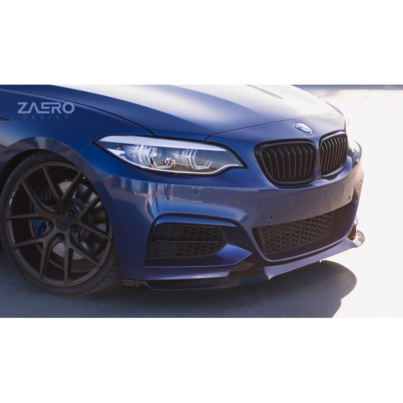 Zaero Design EVO-1 Gloss Black Front Splitter – BMW F22/F23 M235i/M240i