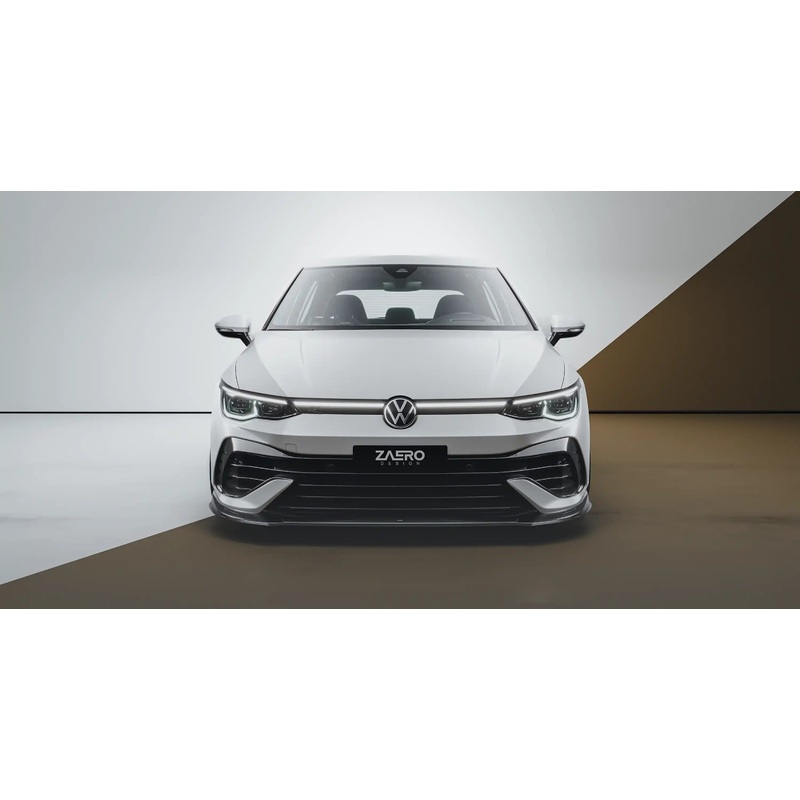 Zaero Design EVO-1 Gloss Black Front Splitter – VW MK8/MK8.5 Golf R