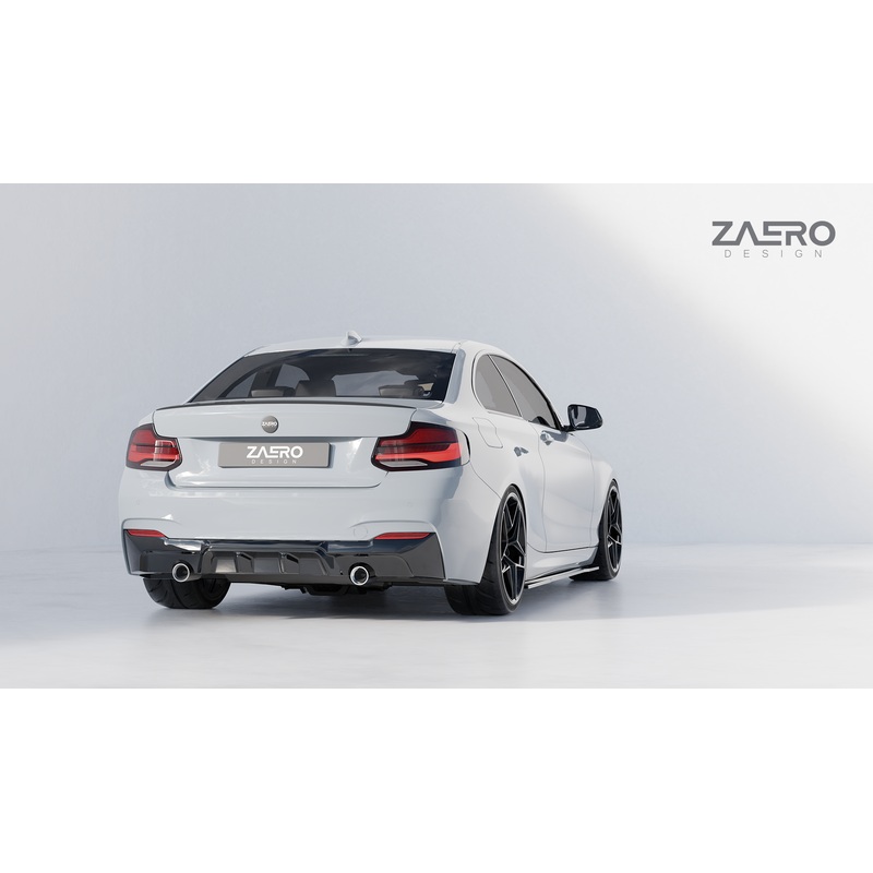 Zaero Design EVO-1 Gloss Black Rear Diffuser – BMW F22/F23 M235i/M240i