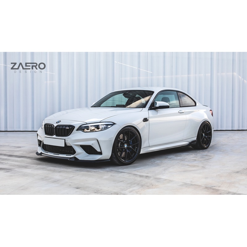 Zaero Design EVO-S Gloss Black Front Splitter – BMW F87 M2 Competition