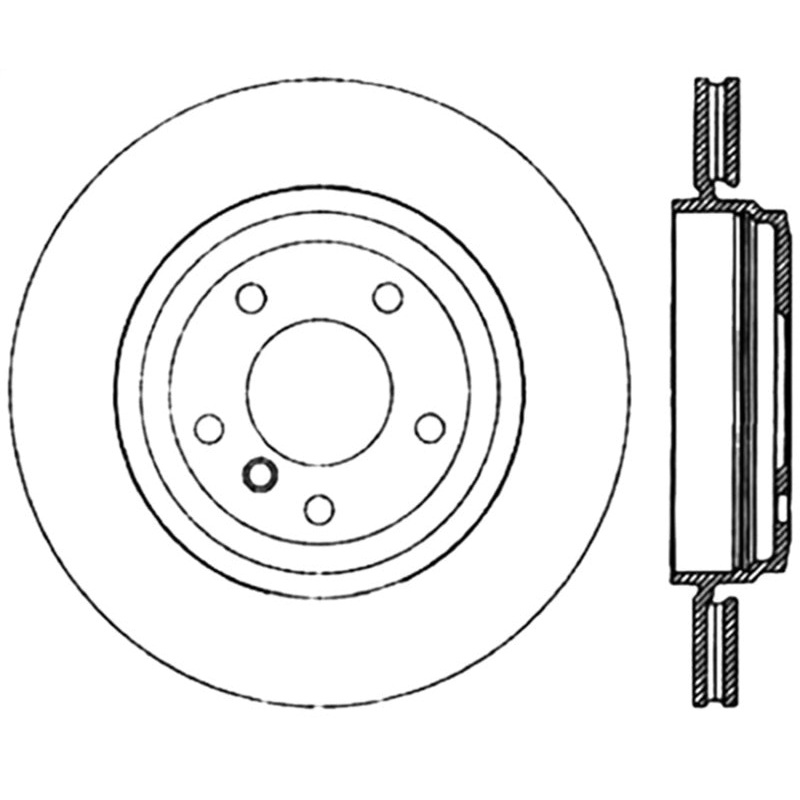 Stoptech 01-06 BMW 330Ci/02-05 330i/330xi Cryo Rear Premium High-Carbon Rotor