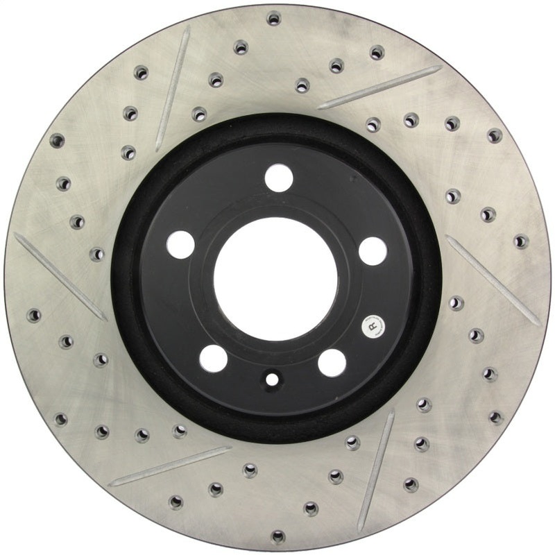 StopTech 05-10 Audi A6 (Not Quattro) / 05-08 A6 Quattro 3.2L Slotted & Drilled Right Front Rotor