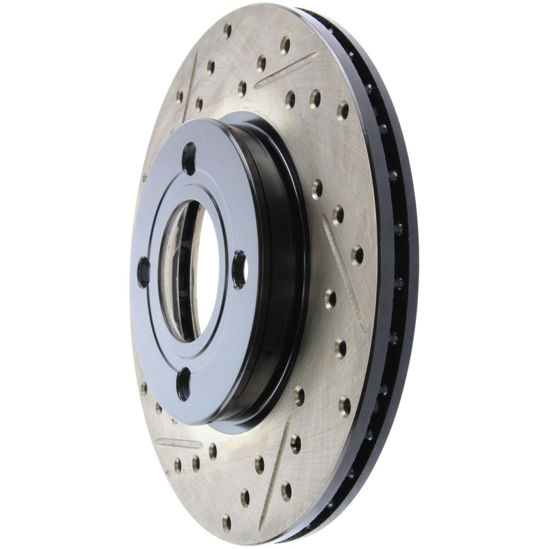 StopTech 84-87 Audi 4000 Quattro Sport Slotted & Drilled Front Right Rotor