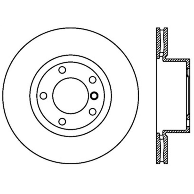 StopTech Power Slot 08-09 BMW 128i / 06 325 / 01-09/07 328 Front Left Drilled & Slotted Rotor