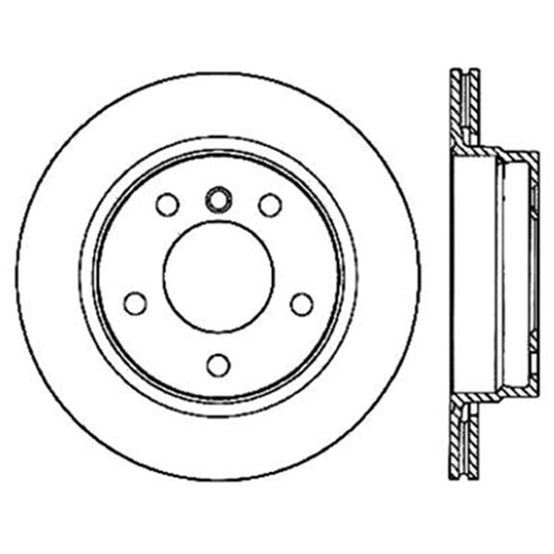 StopTech Slotted Cryo Sport Brake Rotor 97-99 BMW 328is